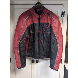 Alpinestars Leather Jacket -Men’s Large Red And Black